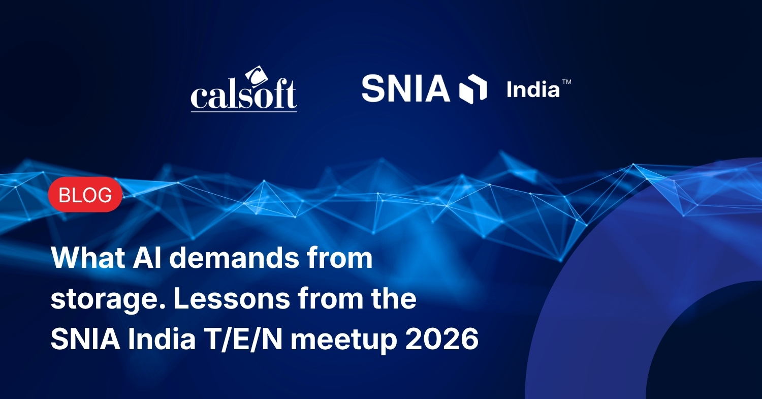 SNIA India Storage Meetup 2026 — Calsoft Pune Recap