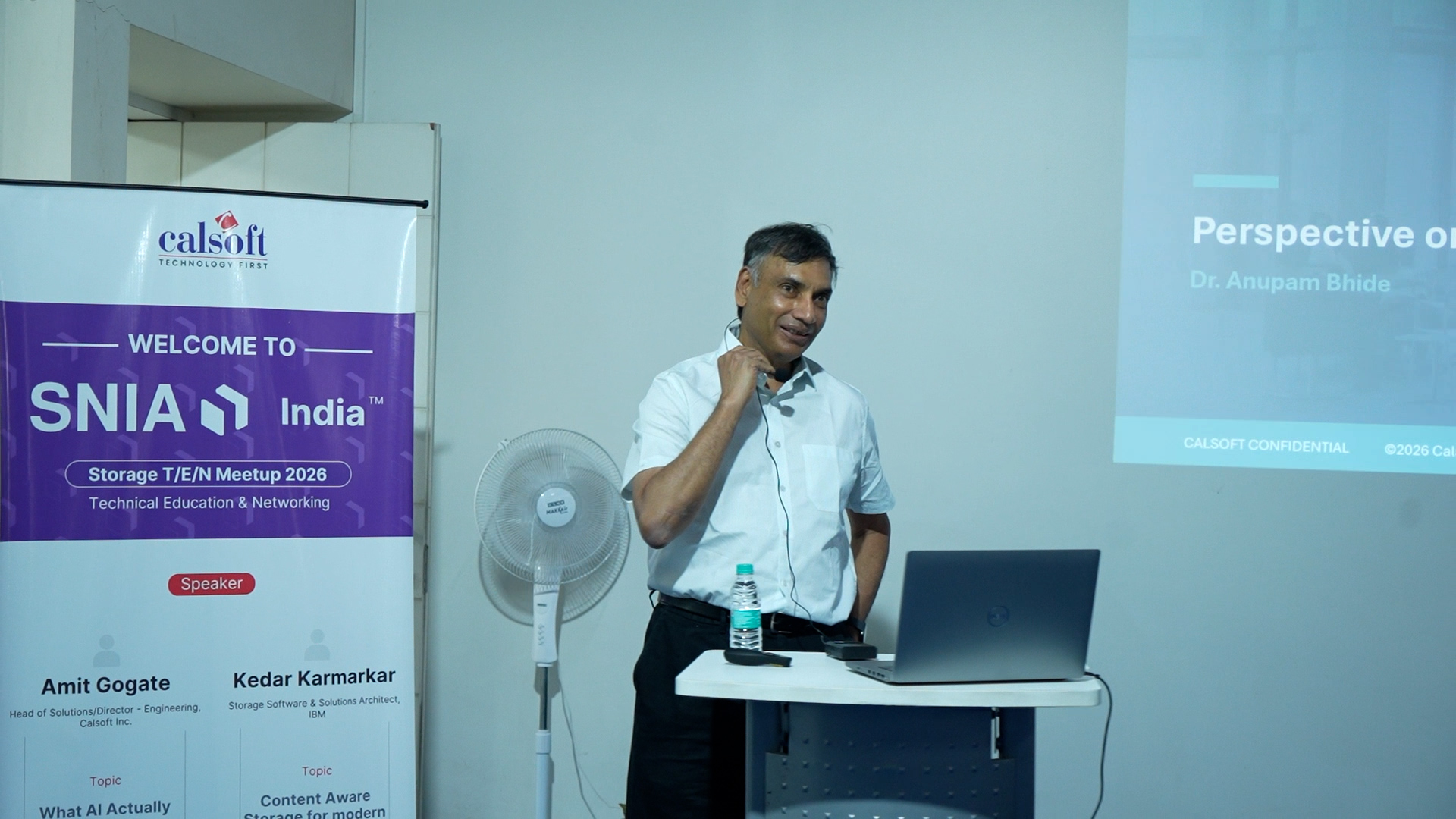 Dr. Bhide at SNIA India meetup 2026
