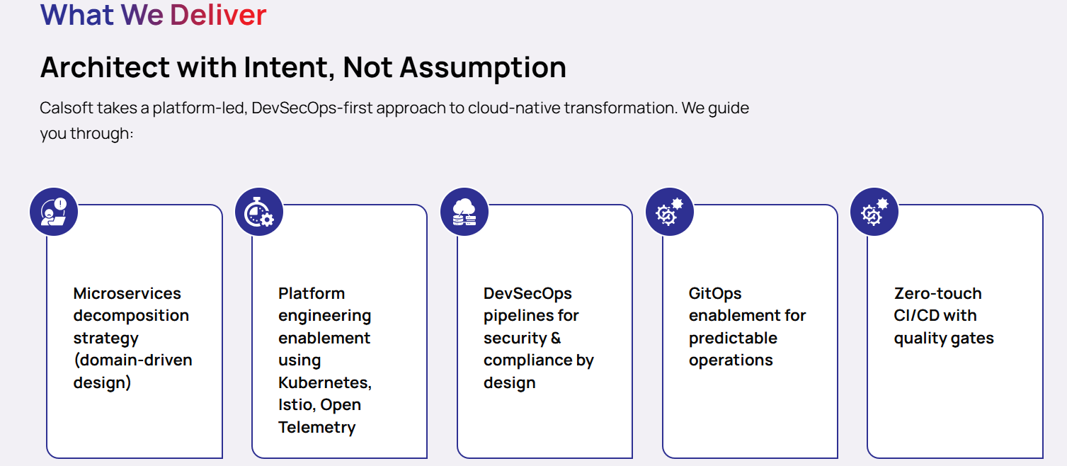 Cloud native enablement calsoft