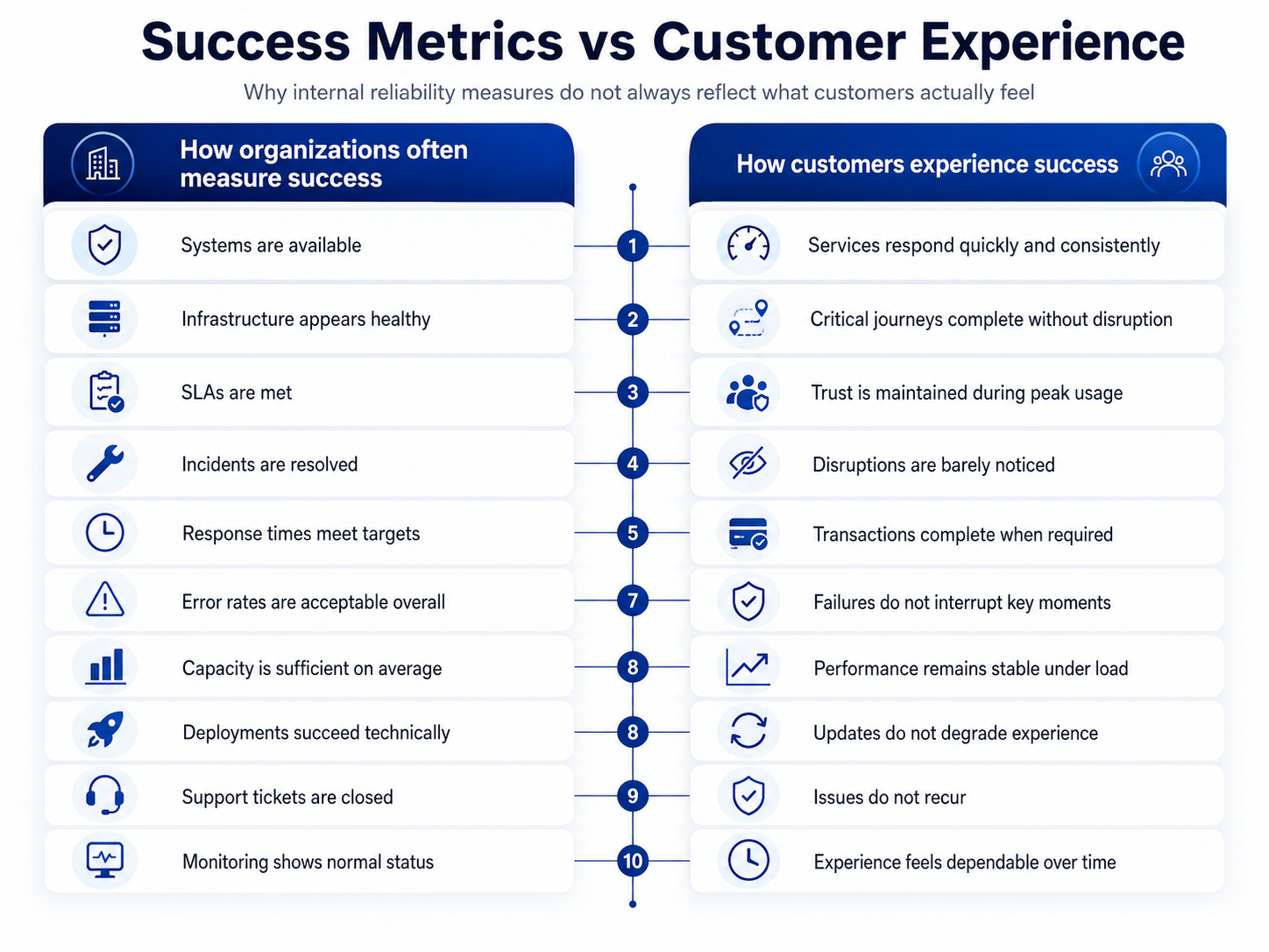 SRE success metrics